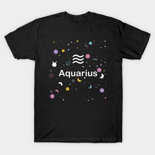 Aquarius zodiac sign T-Shirt